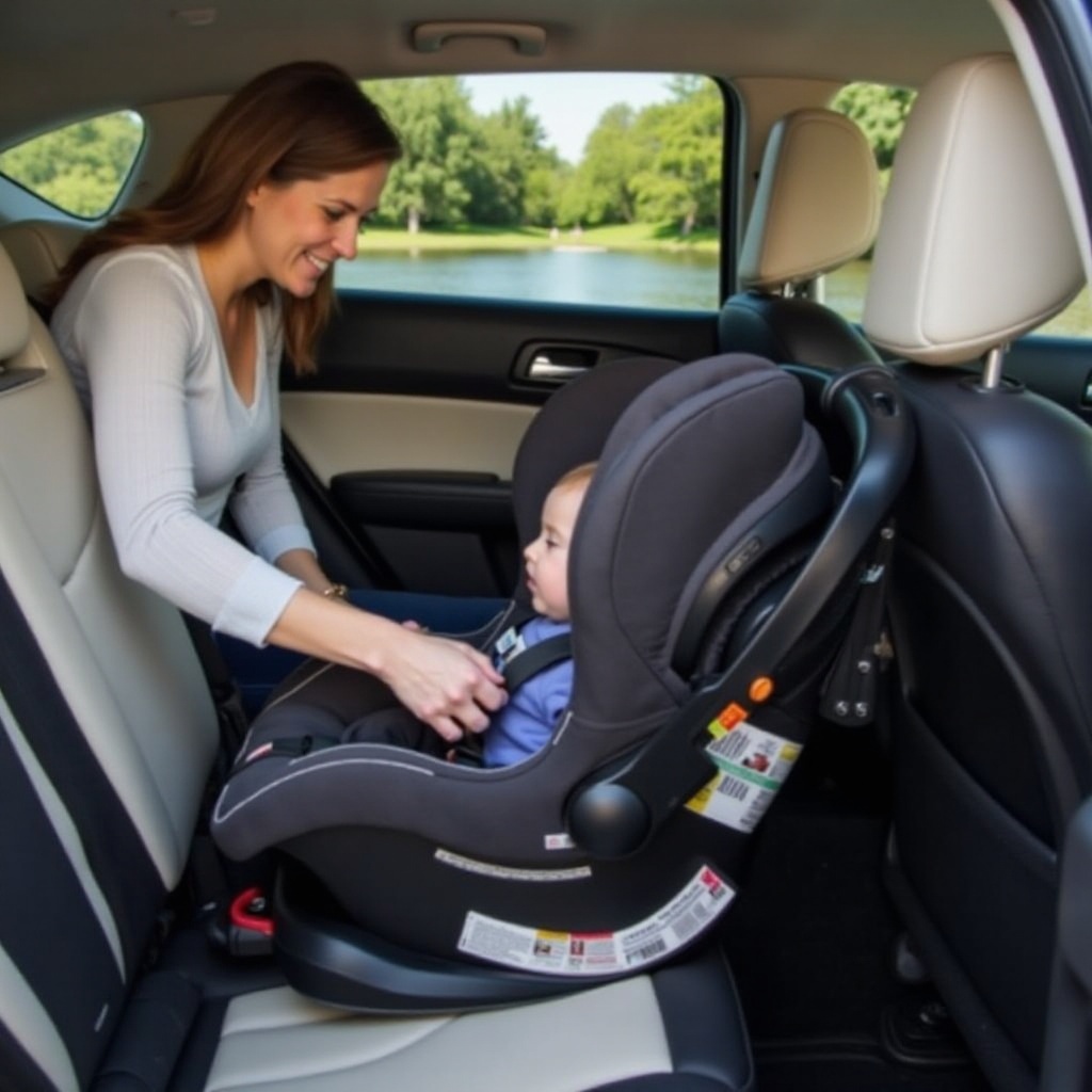 where to put infant car seat