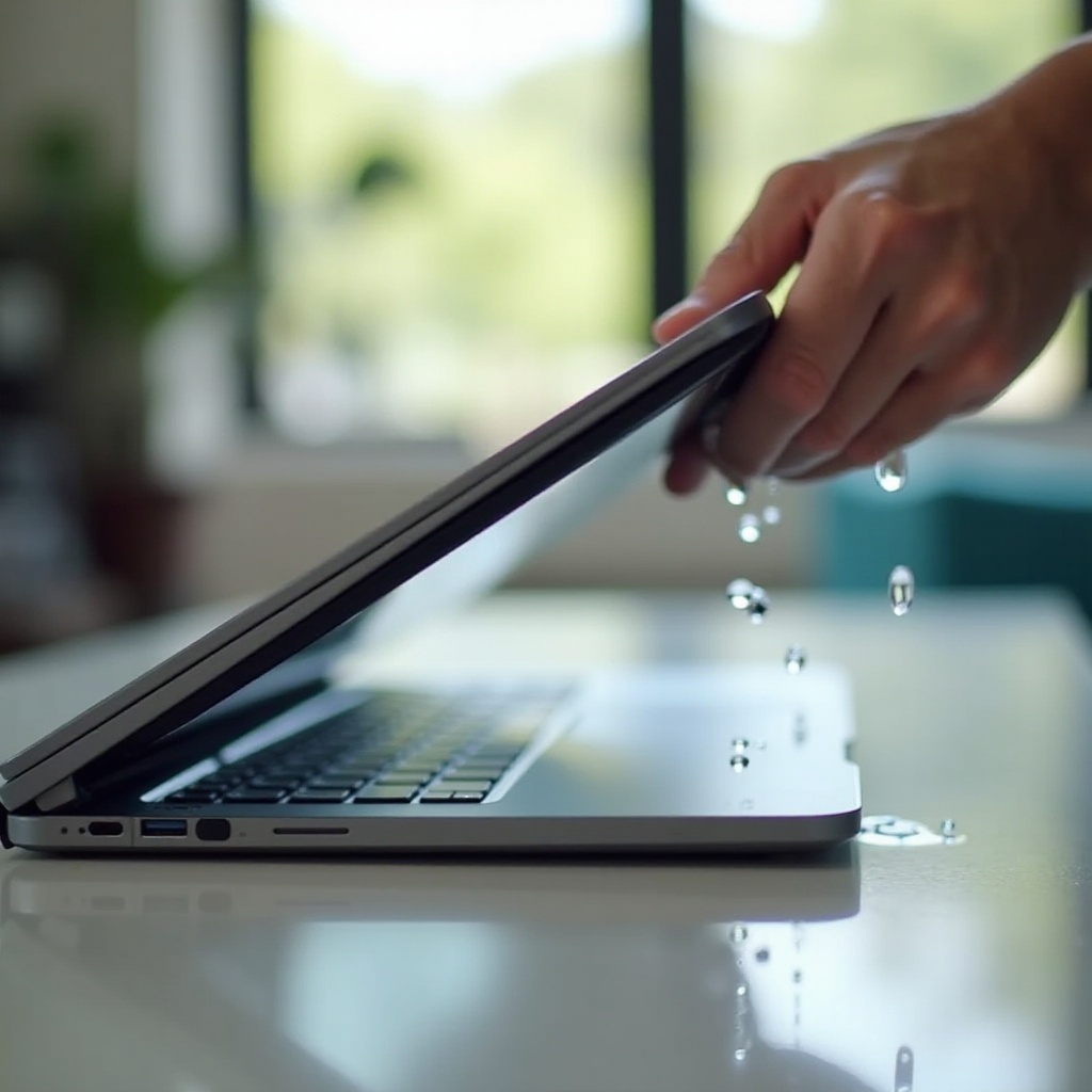 what to do if water spills on laptop